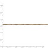 Black Bow Jewelry 1.4mm, 14k Yellow Gold Diamond Cut Solid Spiga Chain Bracelet - 4 of 4