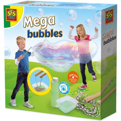 SES Creative: Mega Bubbles - 3-Piece Set, Backyard Toy Activity, Kids 5+