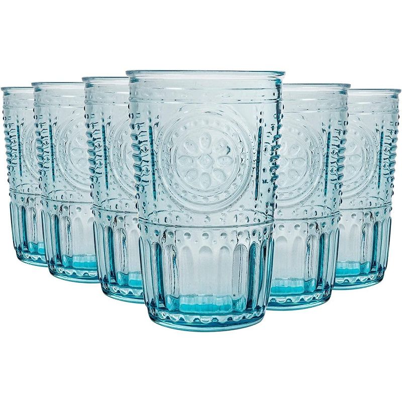 Bormioli Rocco Romantic Cooler 16 Ounce Stackable Drinking Glass, 6-Piece, 1 of 6
