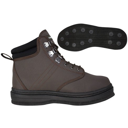 Exxel Outdoors Compass 360 Stillwater II Size 13 Felt Sole Wading Shoes -  Dark Brown