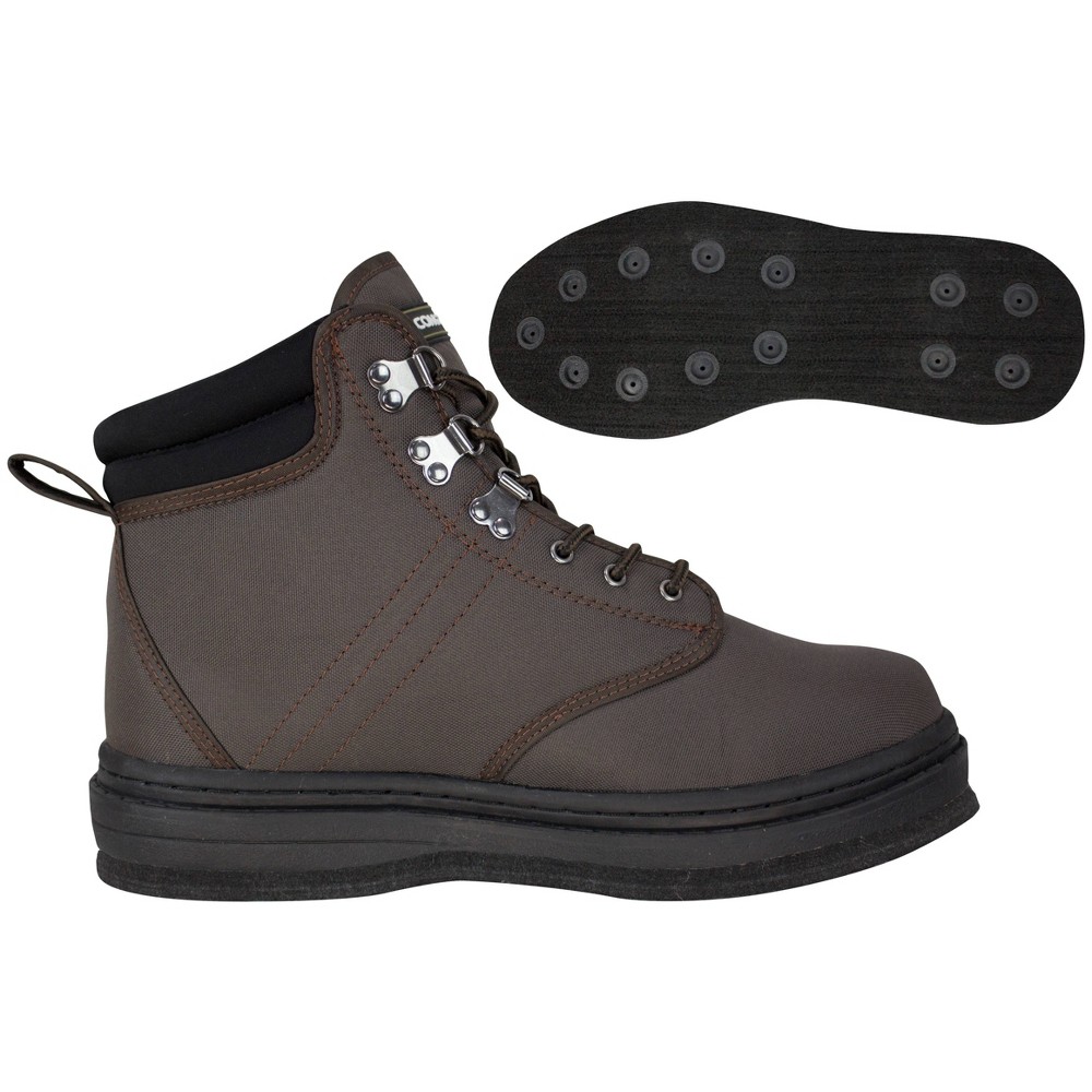 Exxel Outdoors Compass 360 Stillwater Ii Size 10 Felt Sole Wading Shoes Dark Brown