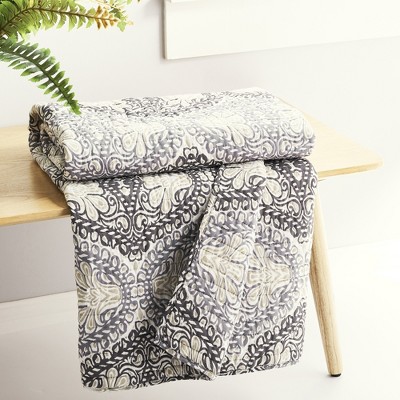 Trevino 50x60 Multicolor Cotton Quilted Reversible Throw
