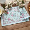 Vintage Floral Garden Placemats, Set of 4 - Multicolor - 13x19 - Elrene Home Fashions - 2 of 4