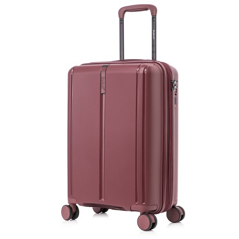 Dukap Airley Lightweight Hardside Carry On Spinner Suitcase Wine Target