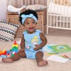 Disney Princess Rapunzel Ariel Belle Jasmine Aurora Baby Girls Snap Romper and Headband Newborn to Toddler - 2 of 4