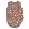 Girl Birds Printed Muslin Romper - Makemake Organics - 3 of 4