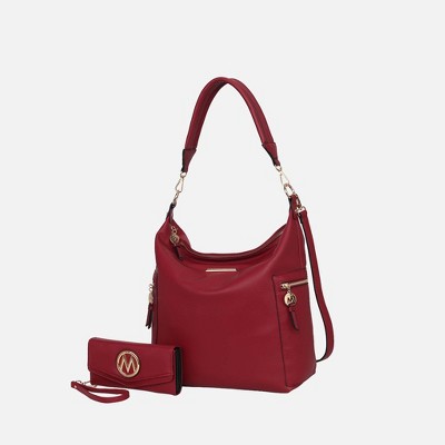 MKF Collection Ophelia Vegan Leather Women’s Hobo Bag with Wallet by Mia K