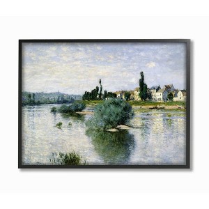 Stupell Industries Countryside Homes Lake Landscape Monet Classic Painting - 1 of 4