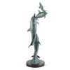 SPI Home Frolicking Dolphin Family Sculpture – Aluminum Coastal Art with Graceful Marine Design - 3 of 4