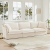 Modern Sectional Chenille Fabric Sofa Couch,3 Seater Slipcovered Sofa Couch With Soft Multiple Big Pillows,Sofa Living Room-Maison Boucle - 2 of 4