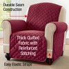 Collections Etc Reversible Spill Resistant Quilted Furniture Protector Cover with Ties - Covers Seat Bottom, Seat Back and 2 Seat Arms - 4 of 4
