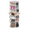 Rotating 7-Tier Shoe Rack Tower with Open Shelves and High Bottom Design, Space-Saving Organizer for Entryway or Closet-3irtyhousy - 3 of 4