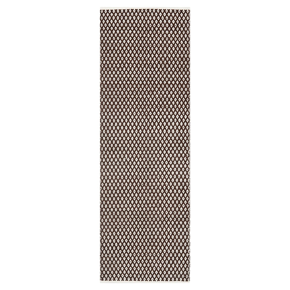 2'3inx7' Runner Ramona Rug Brown - Safavieh
