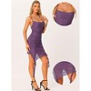 INSPIRE CHIC Women's Sleeveless Ruched Cami Ruffle Bodycon Mini Dress - 2 of 4
