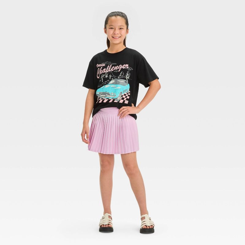Girls' Pleated Sporty Knit Tennis Skirt - art class™, 4 of 5
