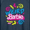 Women's - Barbie - Weird Barbie Lightweight French Terry Wide Neck Long Sleeve Shirt - 2 of 4