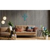 FC Design 15.75"H Decorative Wood Cross in Turquoie Religious Sculpture Wall Decoration - 3 of 3