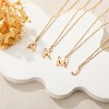 Softball Initial Necklace for Women Girls, Gold A-Z Letter Pendant Necklace Softball Baseball Mom Themed Jewelry Gifts - 3 of 4