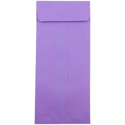 JAM Paper #12 Policy Business Colored Envelopes 4.75x11 Purple Recycled 4156910