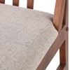 Set of 2 Trita Dining Chairs Walnut - Lifestorey: Mid-Century Modern, Rubberwood Frame, Polyester Upholstery - 4 of 4