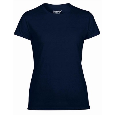 Gildan Missy Fit Women's X-Small Adult Short Sleeve T-Shirt, Navy (6 Pack)
