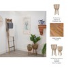 Decorative Modern Woven Plant Holders for Indoor & Outdoor Use, Boho Natural Style, Garden & Home Decor; Set of 2, 10"x18" & 12"x22", Rustic Brown - 3 of 4