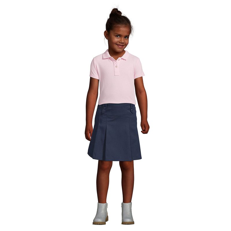 Lands' End School Uniform Kids Short Sleeve Feminine Fit Mesh Polo Shirt, 5 of 6