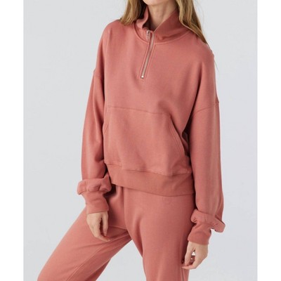 Women's Waves Half Zip Fleece Sweater - SOL ANGELES