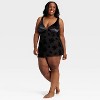 Women's Flocked Lingerie Slip Dress - Auden™ - 3 of 3
