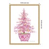 Kate & Laurel All Things Decor Sylvie Framed Canvas Pink Christmas Tree by Patricia Shaw - 2 of 4