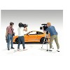 "On-Air" 6 piece Figures and Accessory Set for 1/18 Scale Models by American Diorama - 3 of 3