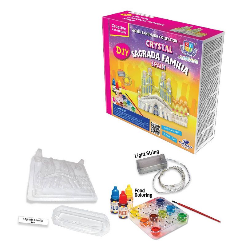 Eastcolight Crystal Growing Kit of World Landmark Collection - Sagrada Familia (Spain), Grow Crystal Science Experiments Toys for Kids, 3 of 4