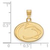 Black Bow Jewelry 14k Yellow Gold Penn State Nittany Lions NCAA Small Pendant - 2 of 3