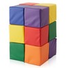 Casafield Foam Building Blocks for Toddlers, Soft Play Colorful Kids Stacking Cubes for Daycare, Nursery, Preschool - 2 of 4