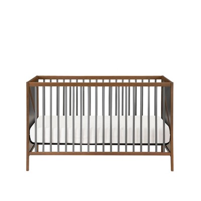 VYNXARIA 3-in-1 Crib in Walnut/Charcoal