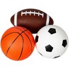 New Bounce Soft Sports Balls for Toddlers - 3 Pack of 5'' Sports Balls - Basketball, Football & Soccer - 2 of 4
