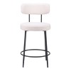 Zuo Blanca Counter Stool (Set of 2) Ivory - 3 of 4