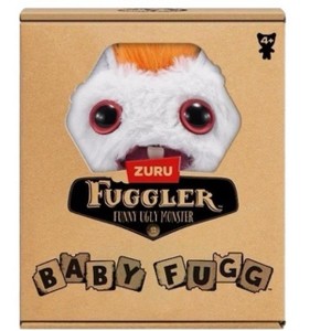 Fuggler Baby Fuggs 3.5 Inch Rabit Rabbit White Funny Ugly Monster Soft Plush - 1 of 3