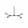 Elegant Lighting Zayne 4 - Light Pendant in  Black - 4 of 4