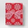 18' Christmas Fabric Ribbon Red Grosgrain/Railroad Striped - Wondershop™ - 2 of 3