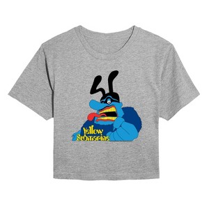 Women's - The Beatles - Blue Meanie Cropped Graphic T-Shirt - 1 of 4