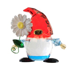 Home Decor 2.25 In Garden Gnome Daisy Facet Gnome Figurines - 1 of 3