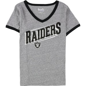 Touch by G-III Womens Las Vegas Raiders Sequin Embellished T-Shirt - 1 of 2