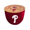 MLB Philadelphia Phillies Script Circle Wood Top 3-Wick Ceramic Candle - 2 of 3