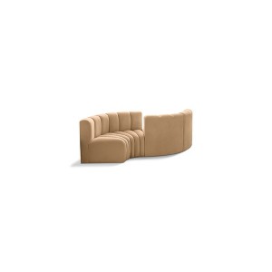 Meridian Furniture,Arc Velvet Modular Sofa - 1 of 4