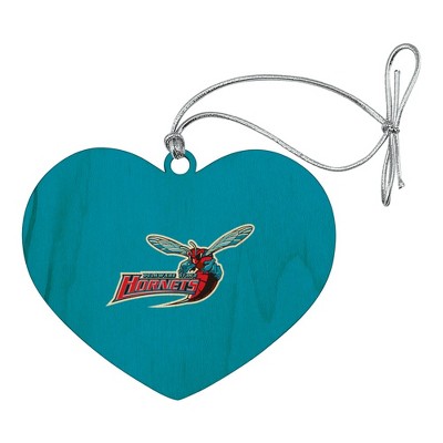 Delaware State University Primary Logo Heart Love Wood Christmas Tree Holiday Ornament