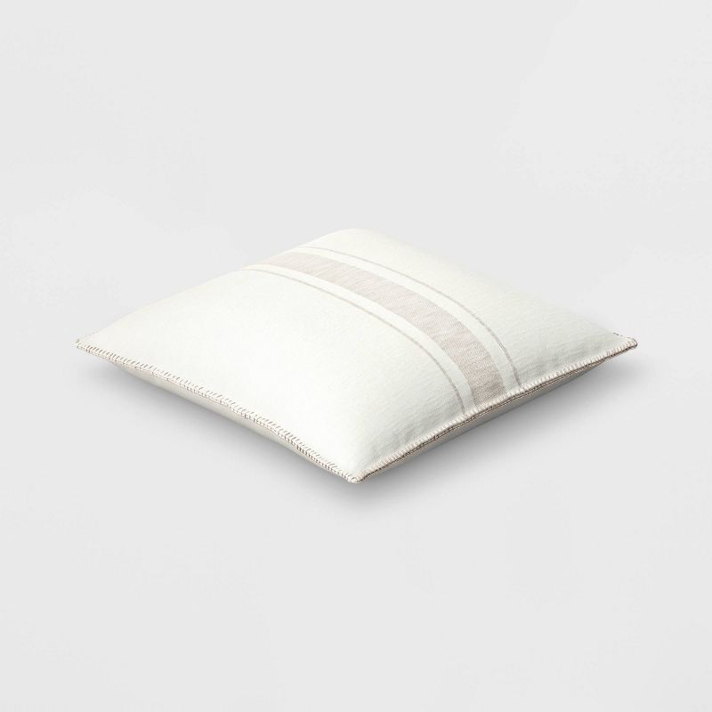 Oversized Placed Striped Square Throw Pillow - Threshold™, 4 of 8