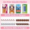 Joyfy 28 Packs Fun Valentine’s Day Sports Game Card and Erasers for Kids Party Favor, Valentine’s Greeting Cards, Classroom Exchange Prizes Gift - 3 of 4