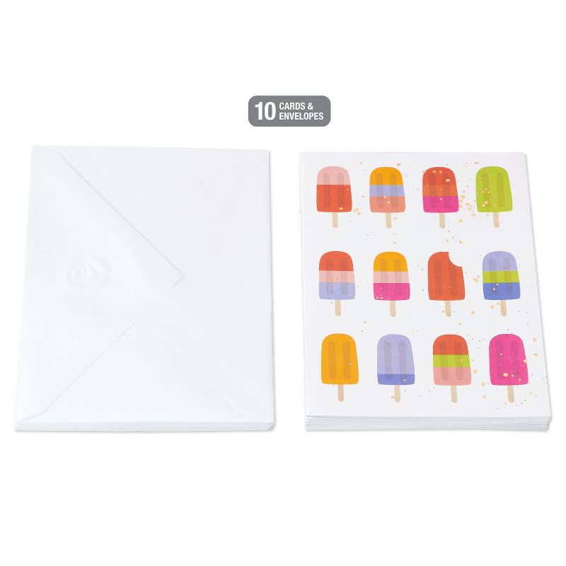 10ct Blank All Occasion Cards Popsicles, 4 of 7