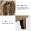 Set of 2 Gianluigi Transitional Vegan Leather Armchair with Nailhead Trim for Bedroom and Living Room| ART OF LIVING DESIGNS - 2 of 4